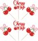 24-Pack “She’s the Cherry On Top” Cupcake Toppers – Glitter Cherry Cupcake Picks for Fruit-Themed Baby Showers, Bridal Showers, Weddings & Birthday Party Decorations